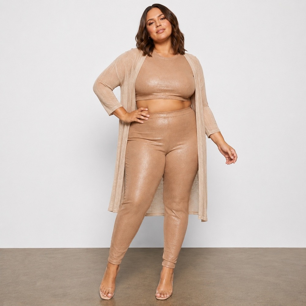 SKIMS Shimmer Leggings Pants‎ Sienna 4X